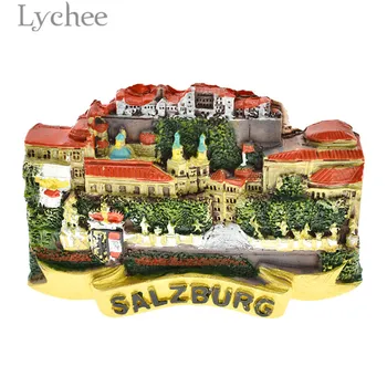Litši Elu Austrias Salzburgi Külmkapp Magnet Creative 3D Scenic Vaik Külmik Kleebis Kodu Kaunistamiseks Reisi-Suveniire