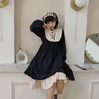 Lolita kleit vintage Tume Jaapani Loli pehme õde iga päev Lolita kleit, naiste sügis-2019 uus