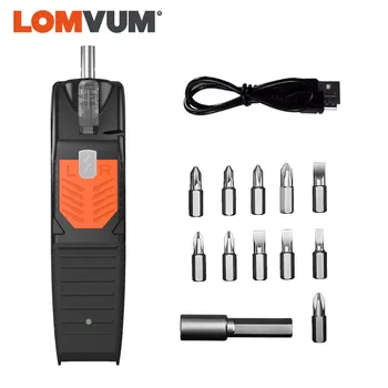 LOMVUM Mini Electric Screwdriver Laetav Käe Puuri USB Multi-function Cordless Screw Driver Majapidamises