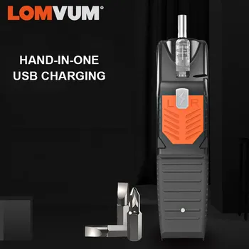 LOMVUM Mini Electric Screwdriver Laetav Käe Puuri USB Multi-function Cordless Screw Driver Majapidamises