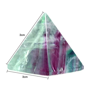 Looduslik Fluoriidimaardlat Crystal Püramiid Kvarts Tšakra Püramiid Kivi Komplekt Crystal Healing Tšakra Set Home Decor Käsitöö Pärl Kivi