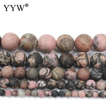 Looduslikust Kivist Rhodonite Beads Must Veeni Turquoised Ring Helmed Ehete Tegemise DIY Käevõru, Kaelakee 4/6/8/10 Mm 30-90pcs
