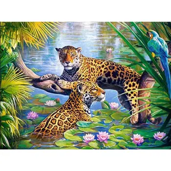Loomade leopardid Kunsti Plakatid Ja Pildid Abstraktse Loomade Lõuend Kunst Seina Maalid, Pildid, elutuba, Tuba Decor