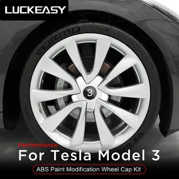 LUCKEASY Auto jaoturi kaas muutmine komplekt Tesla Model 3 Auto 20-tolline ratas P versioon ABS Värvi Muutmine Ratta ühise Põllumajanduspoliitika Komplekt 4tk