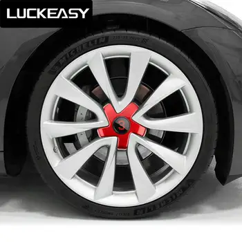 LUCKEASY Auto jaoturi kaas muutmine komplekt Tesla Model 3 Auto 20-tolline ratas P versioon ABS Värvi Muutmine Ratta ühise Põllumajanduspoliitika Komplekt 4tk