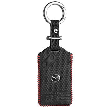 Luckeasy nahast key cover 2 nuppu Mazda 3 5 6 8 M8 CX-7 JA CX-9 Smart auto võti juhul rahakoti omanik võtme omanik key4y