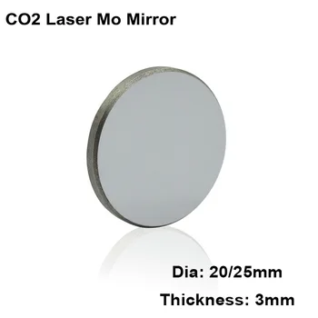 Läbimõõt 20mm 25mm 30mm Mo CO2 Laser Peegel Suure-Ülekande-Molübdeen Peegel 40-130W CO2 Laser Graveerimine Lõikamise Masin