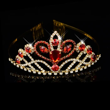 Läikiv Crystal Suur Kroon Kroon Kuninganna Printsess Pulmad Pulmad Pruudi Headdress Juuste Aksessuaarid, Naiste Ehted Tarvikud
