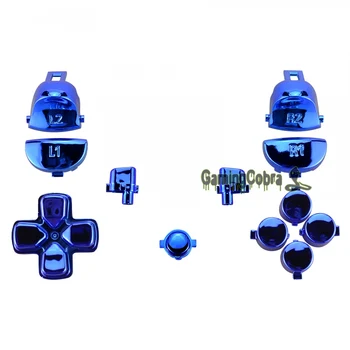 Läikiv Sinine Täielik Komplekt Kit Nupud PS4 Pro Slim Töötleja CUH-ZCT2 JDM-040 JDM-050 JDM-055 - SP4J0111