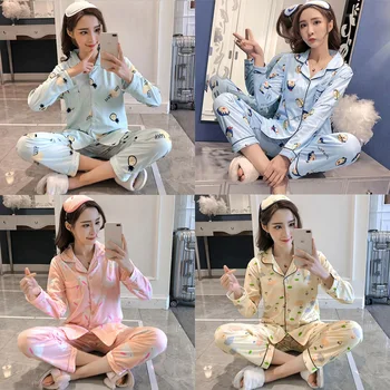 M-3XL Armas Naiste Pajama Komplekti Prindi 2 Tükki Set Crop Top + Püksid naiste pidžaama puuvill Pluss Suurus pidžaama sobiks Naistele
