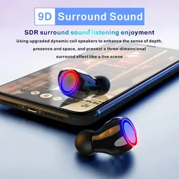 M12 5.0 Bluetooth Kõrvaklapid Earbuds TWS Juhtmeta Kõrvaklapid Touch Control Sport Peakomplekt Noise Cancel 3500mAh LED-Ekraan
