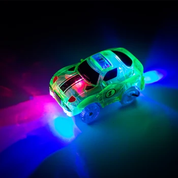 Maagiline Lood Helendav Pala Võidusõidu Auto Värvilised Tuled DIY Plastikust Hõõguv Pimedas Loominguline Mänguasjad Lastele