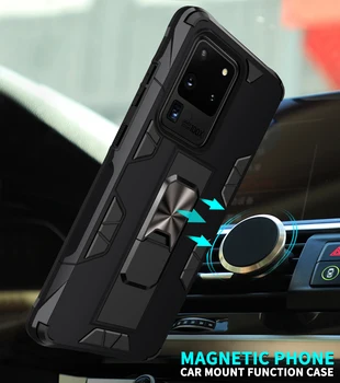Magnet Auto Mount Case for Samsung Galaxy S20 Ultra S10e S10 lite S8 S9 Plus Juhul Sõjalise Kaitsva Jalg Telefon Hõlmab
