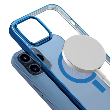 Magsafe Case for iPhone 12 Pro Mgnetic Kate Luksus Juhtmeta Laadija puhul iPhone Mini 12 12 Pro Max Telefoni Coque Funda 2020