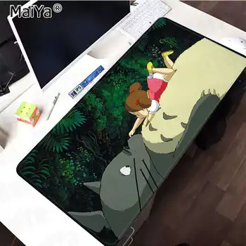 Maiya Ga Varustatud Totoro Anime Puldiga Serv Mouse Pad Mäng Kummist PC Computer Gaming mousepad