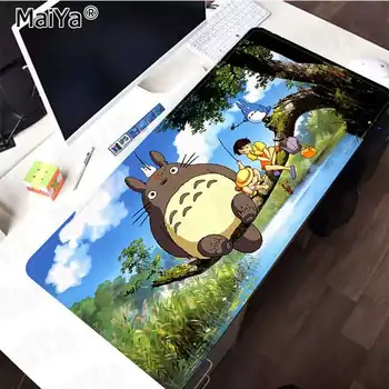 Maiya Ga Varustatud Totoro Anime Puldiga Serv Mouse Pad Mäng Kummist PC Computer Gaming mousepad