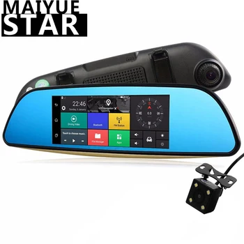 Maiyue star 7.0 tolline IPS puutetundlik DVR1080p full HD car rearview mirror dual camera cam jälgimise automaatne diktofon