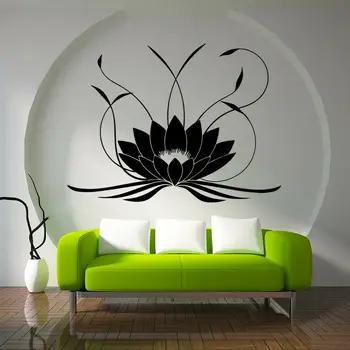 Mandala Lotus Seina Kleebis Vinüül Jooga Seina Decal Jaoks Magamistoaga Kodu Kaunistamiseks Tarvikud Elutuba Kunsti Murals C738