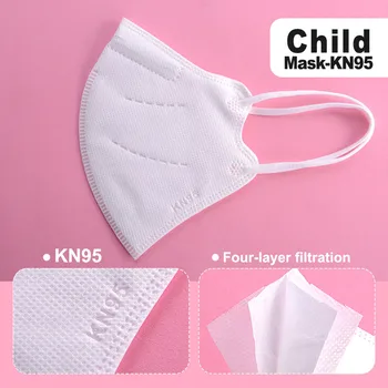 Masques Enfant Mascarillas ffp2 kn95 Lapse Mask 6-9 aastased Tüdrukud Poisid Respiraatorit Korduvkasutatavad Kaitsva Suu Maskid Mondkapjes