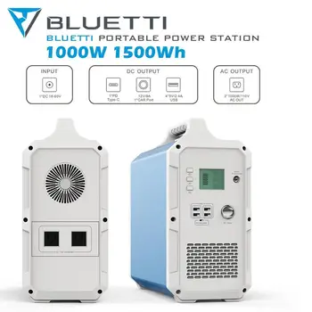 MAXOAK Portable Power Station BLUETTI EB150 1500Wh /1000W Telkimine Päikese Generaator Liitium Avarii Aku Backup