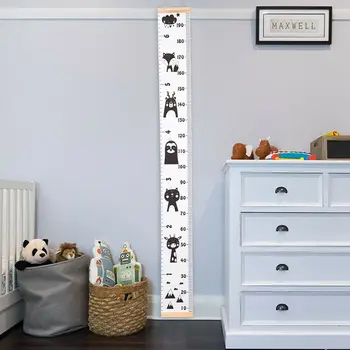 Meede Seina Kleebised Seinale Paber Kids Room Kõrgus Chart Valitseja Kleebised Lasteaed Home Decor