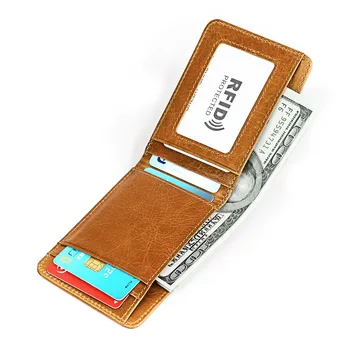 Mees Dollari Rfid-Kaardi Paketi naturaalsest Nahast Rahakott, Meeste Rahakotid Õhuke Vintage Slim Kaardi Omanik Kott Kaarte, Uus