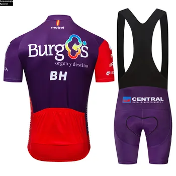 Meeskond 2019 Burg Pro Cycling Jersey 12D Pad Bike Püksid Sobivad Mens Ropa Ciclismo Suvel Jalgrattaga Kanda Jalgrattasõit Maillot Culotte