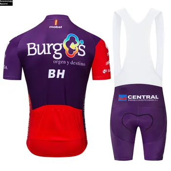 Meeskond 2019 Burg Pro Cycling Jersey 12D Pad Bike Püksid Sobivad Mens Ropa Ciclismo Suvel Jalgrattaga Kanda Jalgrattasõit Maillot Culotte