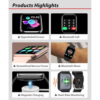 Meeste Smart Watch 2020 Veekindel Fitness Sport Watch Heart Rate Tracker Bluetooth Kõne Kell Naised Smartwatch Android ja iOS