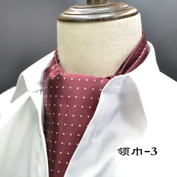 Meeste Vintage Polka Dot Pulm Ametlik Cravat Ascot Ise Briti stiilis Härrasmees Polüester Silk Paisley Kaela Pael Sobiks Pulm