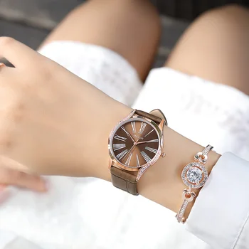 MEGIR Naiste Kellad Brändi Luksus Teemant Daamid Vaadata Naiste Relogio Feminino Armastavad Wrsitwatch Zegarek Damski Reloj Mujer