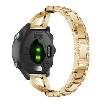Metallist Watchband eest Garmin forerunner 245 naiste käevõru Samsung Galaxy vaadata 42mm/Käik S2/käik sport Kellad rihmad ansamblid