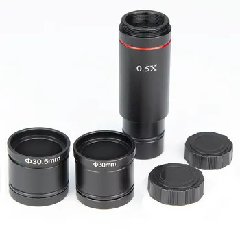 Mikroskoobi Adapter kaamera 23.2 mm 0,5 X Vähendamise Mikroskoobi Objektiivi Elektrooniline Pildiotsija 0,5 X C mount adapter CCD Kaamera