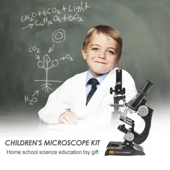 Mikroskoobi Kit Lab LED-100X-400X-1200X Kodu Kooli Teadus-Haridus-Mänguasi Kingitus Rafineeritud Bioloogilise Mikroskoobi Lapsed Laps