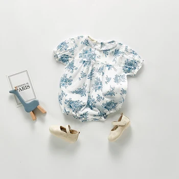 MILANCEL 2020 beebi tüdrukute riided sinine lill beebi bodysuits lühikesed varrukad beebi tüdrukute riided