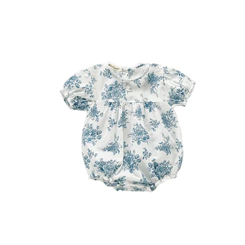 MILANCEL 2020 beebi tüdrukute riided sinine lill beebi bodysuits lühikesed varrukad beebi tüdrukute riided