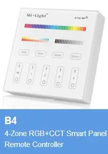 Milight B1 B2 B3 B4 4-Tsooni 2.4 GHz Wireless Touch Panel Töötleja RGBW RGB + CCT Heledus Dimm LED Smart pult
