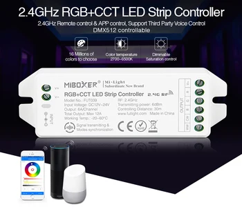 Milight miboxer DMX512 traadita FUTD01 LED Saatja Fut012 9W RGB+CCT LED Pirn Fut039 2.4 GHz RGB+CCT LED Riba, Kontroller