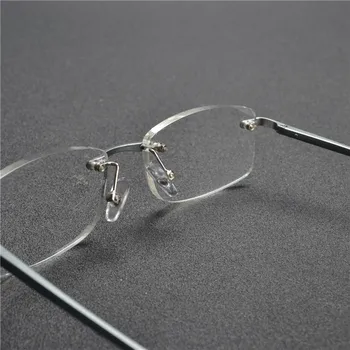MINCL/2017High-Kvaliteediga Alumiiniumist Rimless Lugemise Prillid Lugemise Prillid Vaik Objektiivi Presbüoopia Prillid Gafas de lectura XL