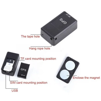 Mini GF07 Anti-Kadunud Jälgimise Seadme Lokaator Tracker Tugev Magnet Smart GPS Tracker reaalajas GSM GPRS-Autod