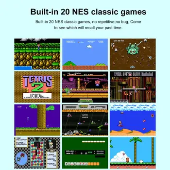 Mini Pihuarvutite Video Mängu Konsool Mängijad Kontroller Sisseehitatud 20 Classic NES Mängud Toetada Pere-TV-Video, AV-Väljund Kid