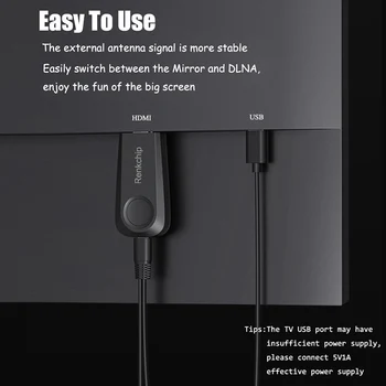 Mirascreen WIFI TV Stick Juhtmeta HDMI-ekraani vastuvõtja Ekraani Jagamine Samadel Ekraan Seade Hdmi-HD Projektor Kinni Dongle Adapter