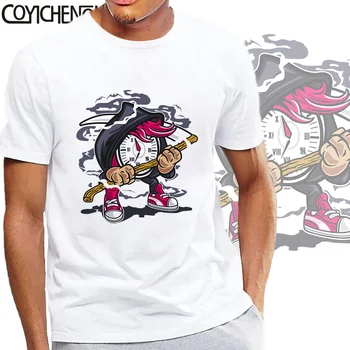 Moe illustratsioon, hip-hop doodle tshirt mees auto mood pop pluss siz 5XL tshirt homme ülepaisutatud trükitud tops COYICHENOL