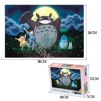 MOMEMO Minu Naaber Totoro Puzzle Mänguasjad 1000 Tükki Puzzle Täiskasvanutele Koomiks Anime Puidust Puzzle Lapsed, Haridus Mänguasjad