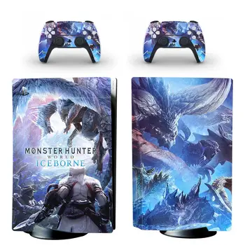Monster Hunter Maailma PS5 Standard Ketas Naha Kleebis Decal Kaas PlayStation 5 Konsooli ja Kontrollerid PS5 Nahk, Vinüül Kleebis