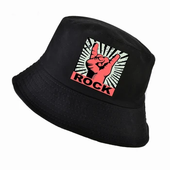Mood Rock logo kopp müts Meeste ja naiste Suve k pop kalamees mütsid Muusika logo bänd isa ühise põllumajanduspoliitika hip-hop panama kalapüügi mütsid