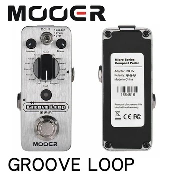 MOOER Groove ' Aasa Drum Machine & Looper Pedaali 3 Transpordiliikide Max. 20min Salvestamise Ajal Koputage Tempo True Bypass Full Metal Shell