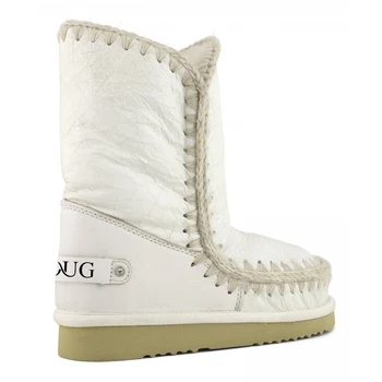 Moug talve kingad naistele lumi saapad originaal eskimo 24 kive logo käsitsi valmistatud lambanahast platvorm daamid ankle boot