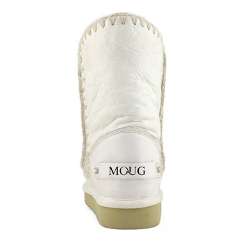 Moug talve kingad naistele lumi saapad originaal eskimo 24 kive logo käsitsi valmistatud lambanahast platvorm daamid ankle boot