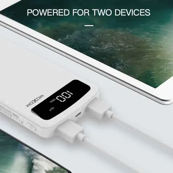 MOXOM 20000mAh USB Power Bank Kaasaskantav Väline Aku, Laadija USB-Powerbank jaoks Xiaomi mi 9 iPhone Power bank